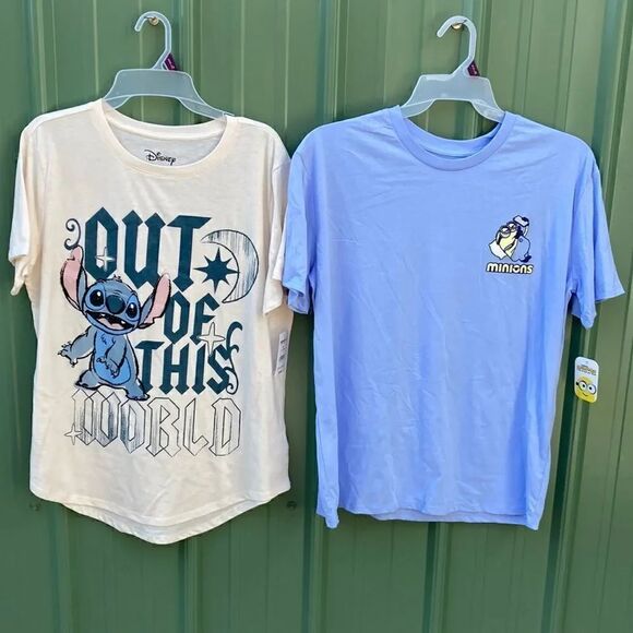 Disney Tops - Women’s Minion Boyfriend & Stitch Out Of This World T-Shirts Size XXL